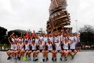 Sport - Gli atleti della scuola sottufficiali alla Roma-Ostia half marathon