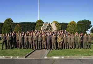 Gli ex allievi alla caserma Soccorso Saloni