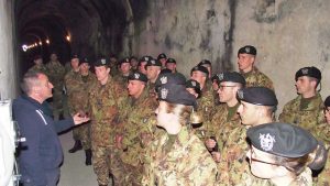 Gli allievi marescialli al bunker Soratte