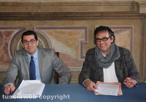 Giacomo Barelli (Viva Viterbo) e Massimo Erbetti (M5S)