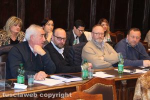 Viterbo - Consiglio comunale - Scardozzi, Bianchini e Buzzi