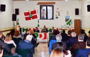 L'incontro nella sala del centro anziani