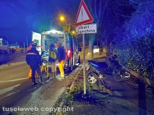 Montefiascone - L'incidente sulla Cassia Nord