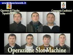 Operazione Slot Machine - Gli arrestati