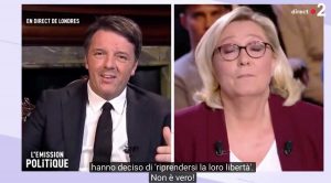 Matteo Renzi e Marine Le Pen