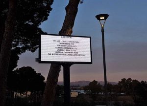 Montalto - Dispaly per informare i cittadini sul meteo