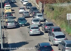 Viterbo - Sosta selvaggia in via Monti Cimini