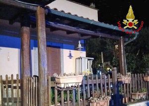 Frascati - Esplosione in una villa