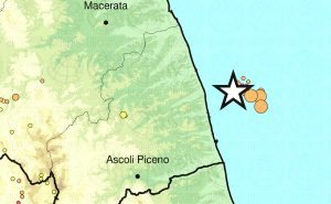 Terremoto al largo delle Marche