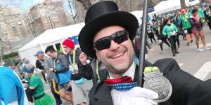 Bruno Buzzi in frac alla mezza maratona di New York