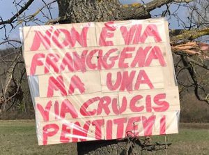 Montefiascone - Il cartello in località Castellaccio
