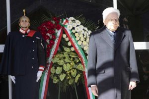 Belluno - Sergio Mattarella rende omaggio alle vittime del Vajont