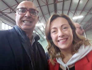 Alberto Riglietti e Giorgia Meloni