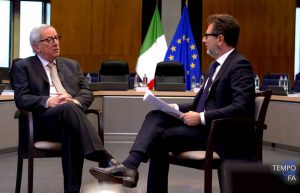 Juncker da Fabio Fazio