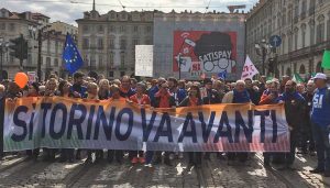 Torino - Il corteo "Si Tav"