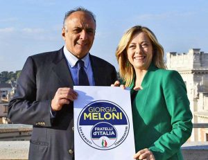 Antonello Iannarilli con Giorgia Meloni
