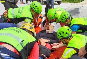 Rieti - Escursionista infortunato a Cantalice - L'intervento del soccorso alpino