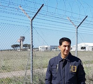 Fabio belli (Ance) all'aeroporto di Viterbo