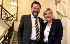 Marine Le Pen e Matteo Salvini