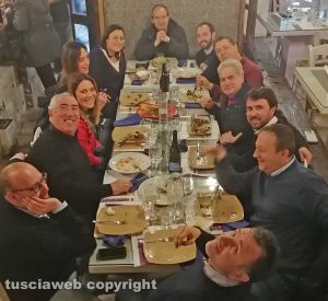 Viterbo - consiglieri e assessori comunali a tavola