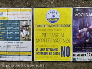 Montefiascone - I manifesti della Lega