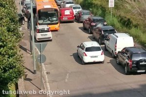 Viterbo - Sosta selvaggia in via Monti Cimini