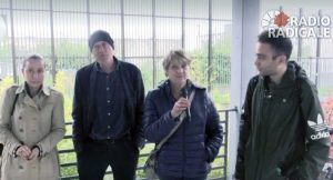 La delegazione del Partito radicale a Mammagialla, composta da Elisabetta Zamparutti, Sergio D'Elia, Rita Bernardini e Giovanni Zezza