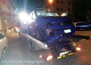Bagnaia - Scontro tra due Panda al passaggio a livello nella notte