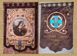 Il Gonfalone della confraternita dei Sacconi e delle Dame di santa Giacinta Marescotti