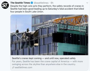 Seattle - Gru crolla su un campus Google