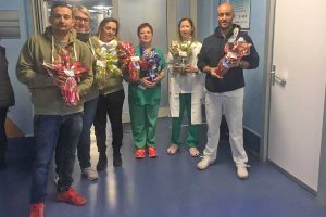 Viterbo - Uova di Pasqua per i pazienti di Belcolle dalla classe del '79 di Vignanello