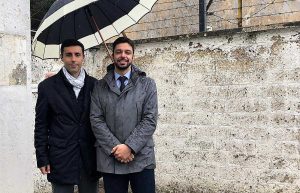 Tarquinia - Andrea Andreani e Luca Frusone all'ex centro chimico