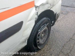 Viterbo - L'incidente sulla Tuscanese