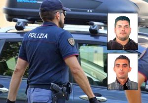 Polizia - Nei riquadri, dall'alto: Arben Ibrahimi e Vasvi Beluli