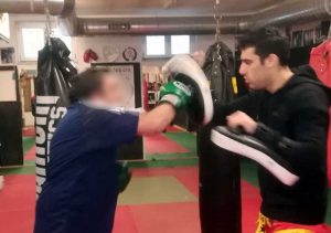 Un'incontro di boxe a uso terapeutico