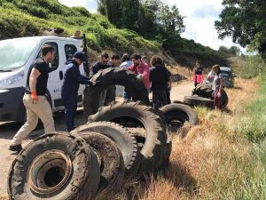 Viterbo Clean Up e i Tuscia bikers al lavoro