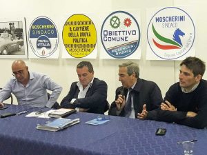 Tarquinia - Maurizio Gasparri a sostegno di Gianni Moscherini