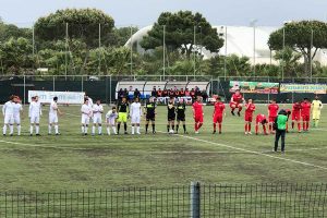 Sport - Calcio - Monterosi - I biancorossi in campo all'Anco Marzio