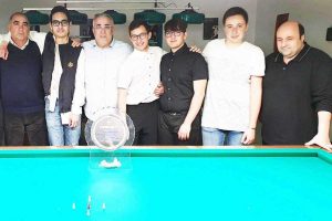 Sport - Biliardo - La squadra del Da Vinci di Viterbo