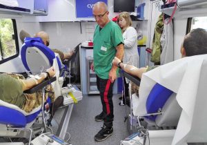 Viterbo - La donazione di sangue della scuola sottufficiali dell'Esercito