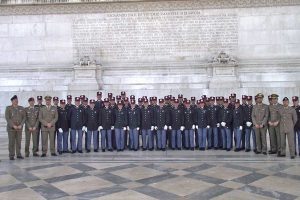 Gli allievi marescialli del corso Esempio in visita al Vittoriano di Roma