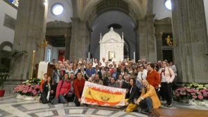 Viterbo - Il gruppo del pellegrinaggio della diocesi di Astorga