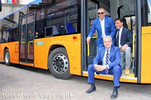 Viterbo - Enrico Contardo (a sinistra) e Giovanni Arena (seduto al centro)