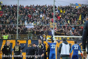 Sport - Calcio - La Viterbese vince la Coppa Italia - I festeggiamenti