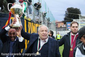 Sport - Calcio - La Viterbese vince la Coppa Italia - I festeggiamenti - Piero Camilli