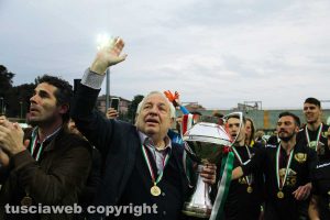 Sport - Calcio - La Viterbese vince la Coppa Italia - I festeggiamenti