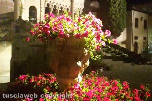 Viterbo - Il palazzo Papale durante San Pellegrino in fiore