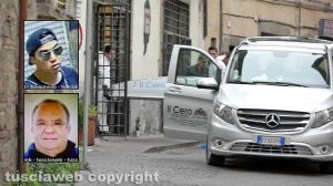 Omicidio in via San Luca - Nei riquadri: Michael Aaron Pang e Norveo Fedeli