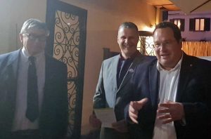 Umberto Fusco e Claudio Durigon alla presentazione della lista “Noi con Salvini Monterosi”