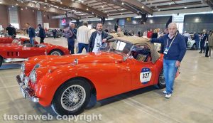 Viterbo - Mille Miglia - La Jaguar XK120 SE di Massimo Saggini e Domenico Struzzi